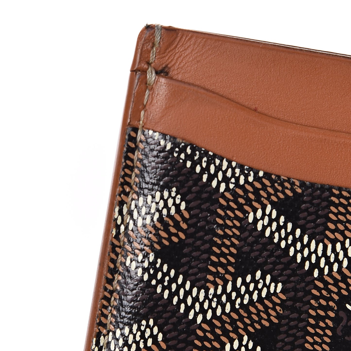 Goyardine Saint Sulpice Card Holder Black Gold
