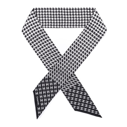 Chanel Silk CC Scarf Black 1 of 4