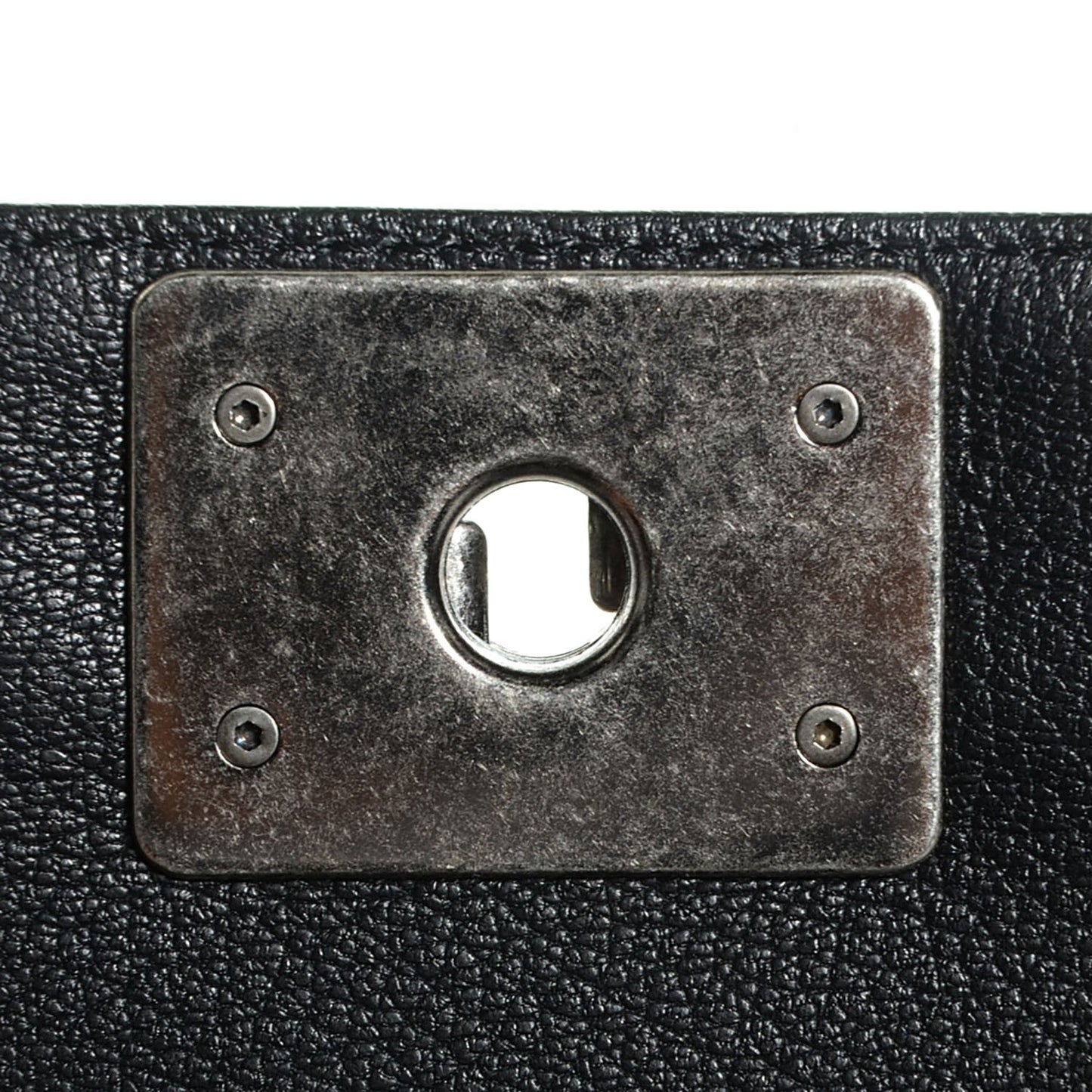Patent Goatskin Quilted New Medium Boy Flap Black