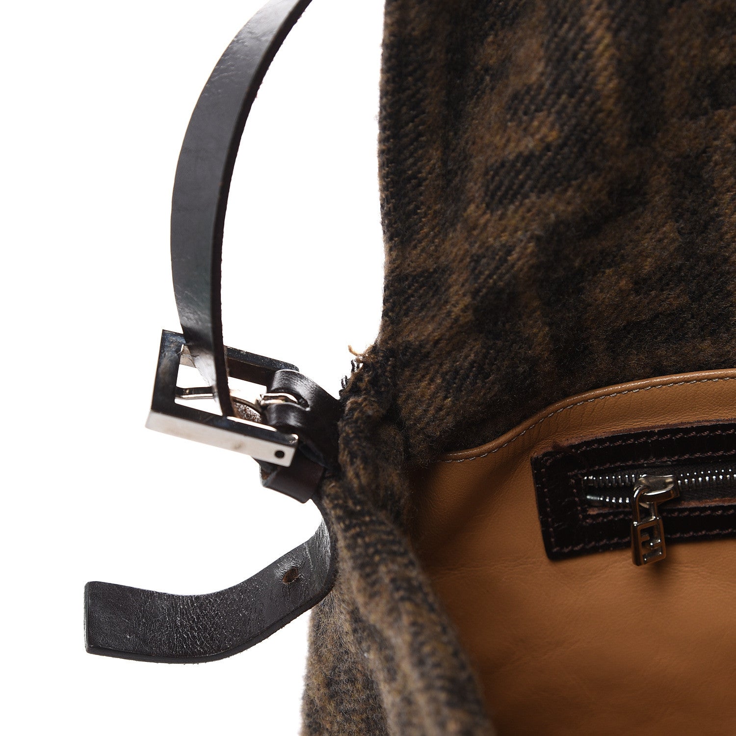 Fendi Wool Zucca Mama Baguette Tobacco 11 of 11