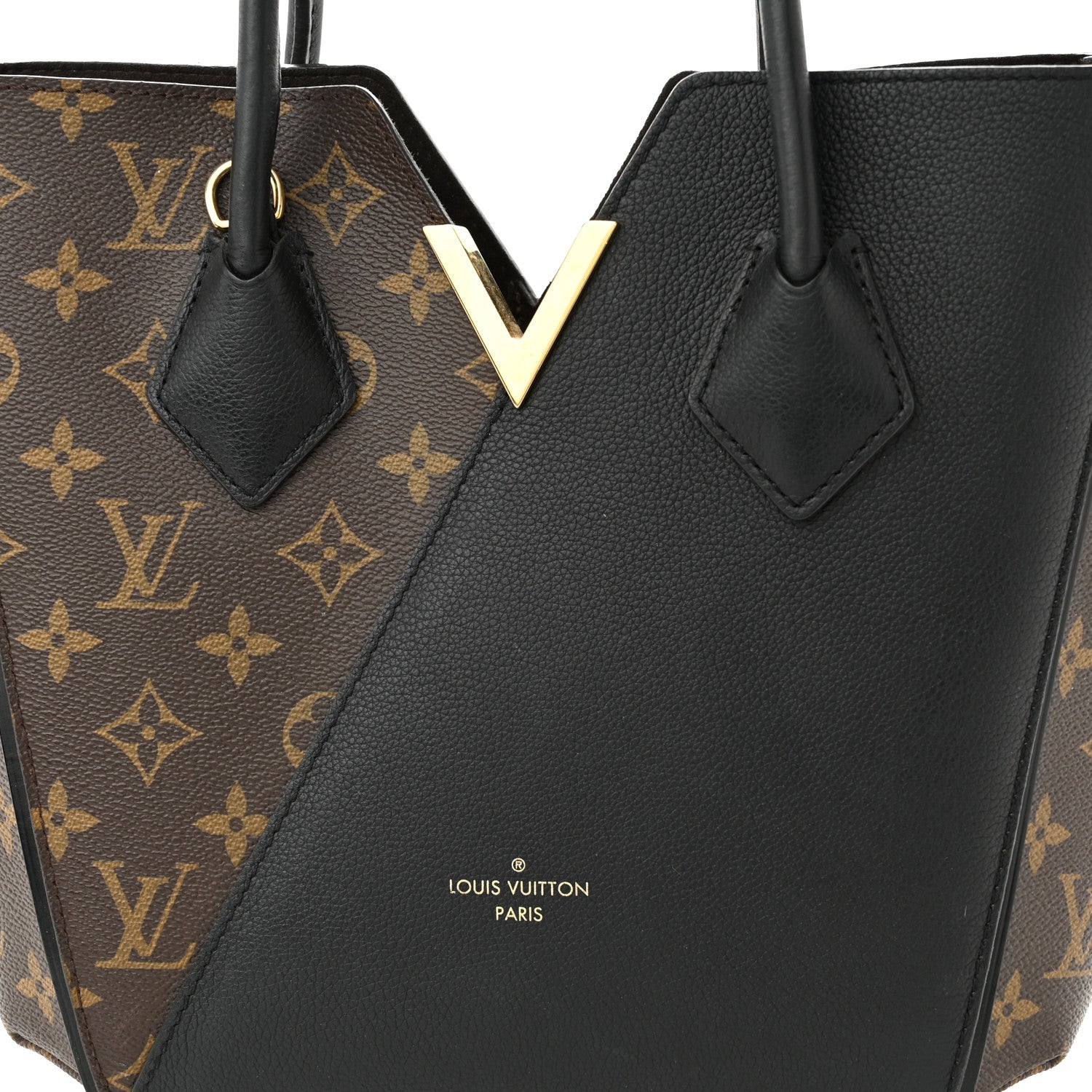 Louis Vuitton Calfskin Monogram Kimono Tote PM Black 7 of 13