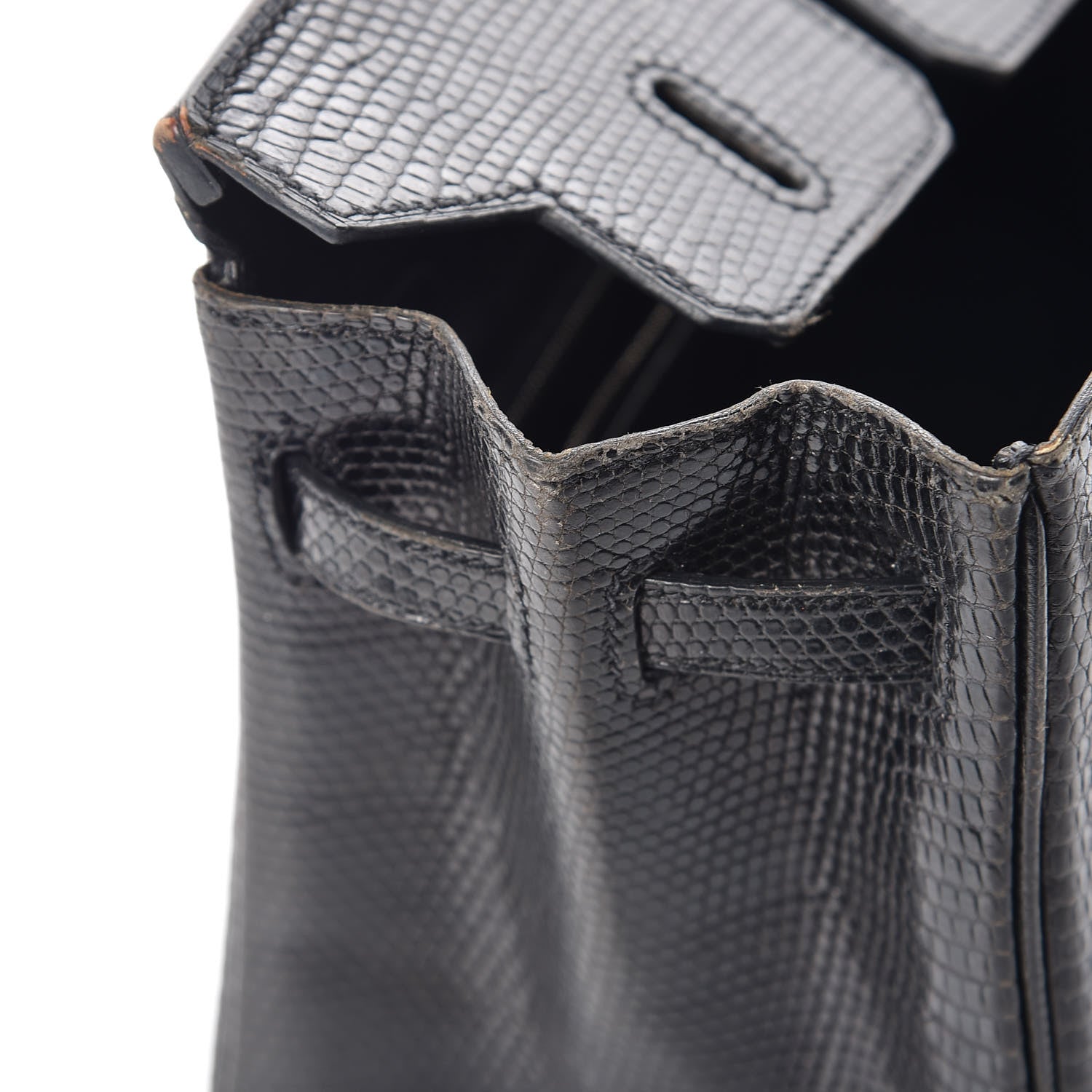 Hermes Lizard Birkin 25 Black 42 of 50