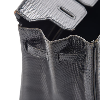 Hermes Lizard Birkin 25 Black 42 of 50