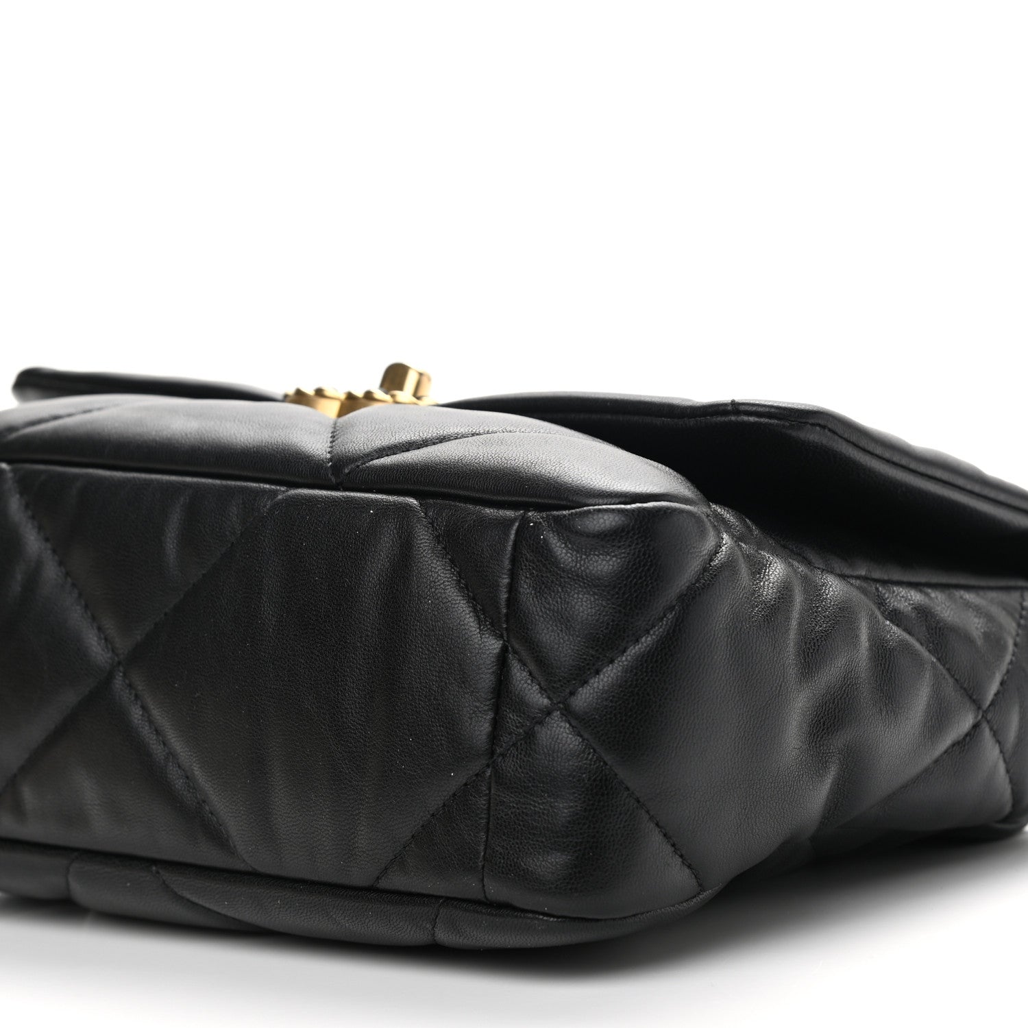Chanel Goatskin Quilted Medium Chanel 19 Flap Black 10 of 12
