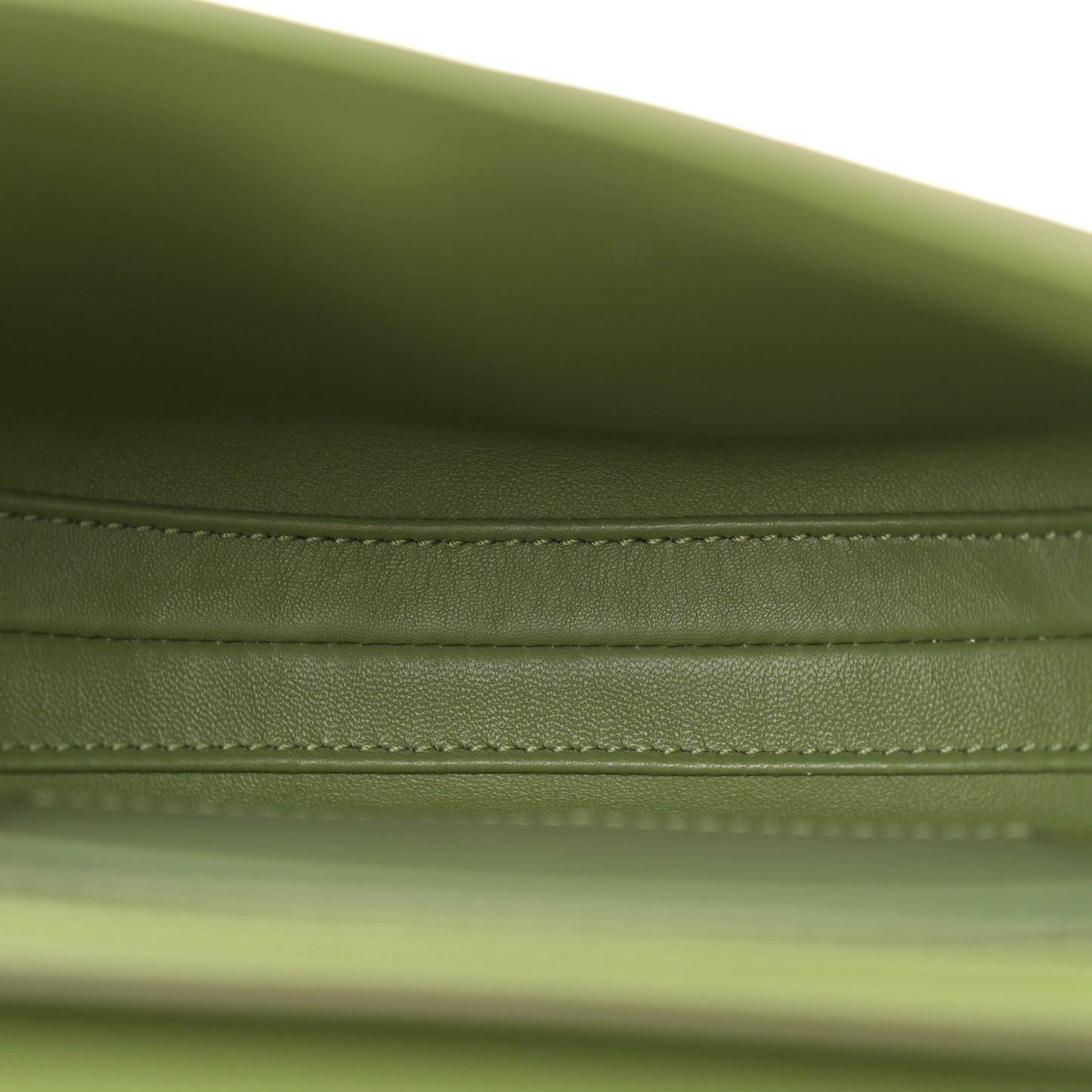 Natural Calfskin Besace Small 16 Soft Khaki