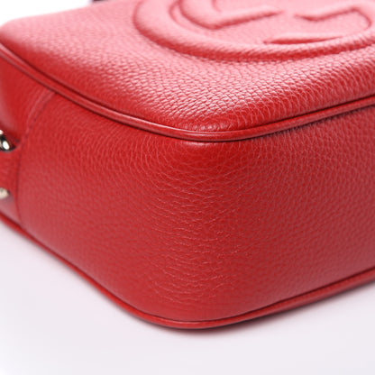 Gucci Pebbled Calfskin Small Soho Disco Bag Tabasco Red 8 of 9