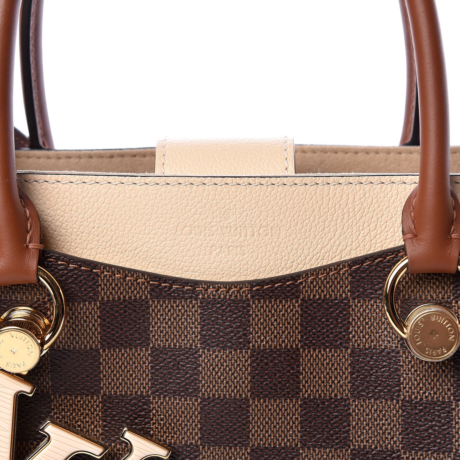 Louis Vuitton Damier Ebene LV Riverside Creme 9 of 10