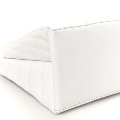 Off-White Calfskin Diagonal Quilted Jackhammer 25 Tote White 8 of 9