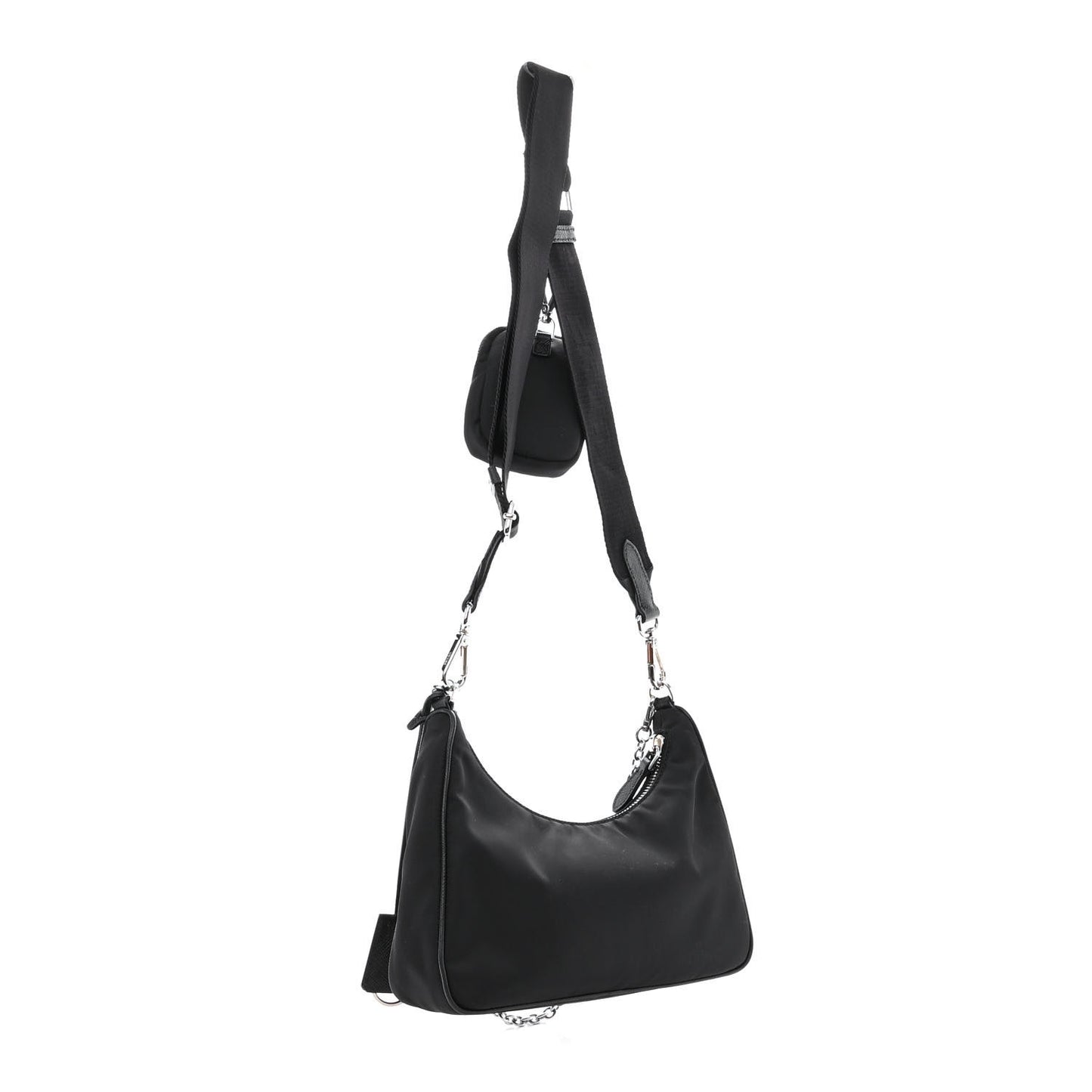 Re-Nylon Saffiano Re-Edition 2005 Shoulder Bag Black