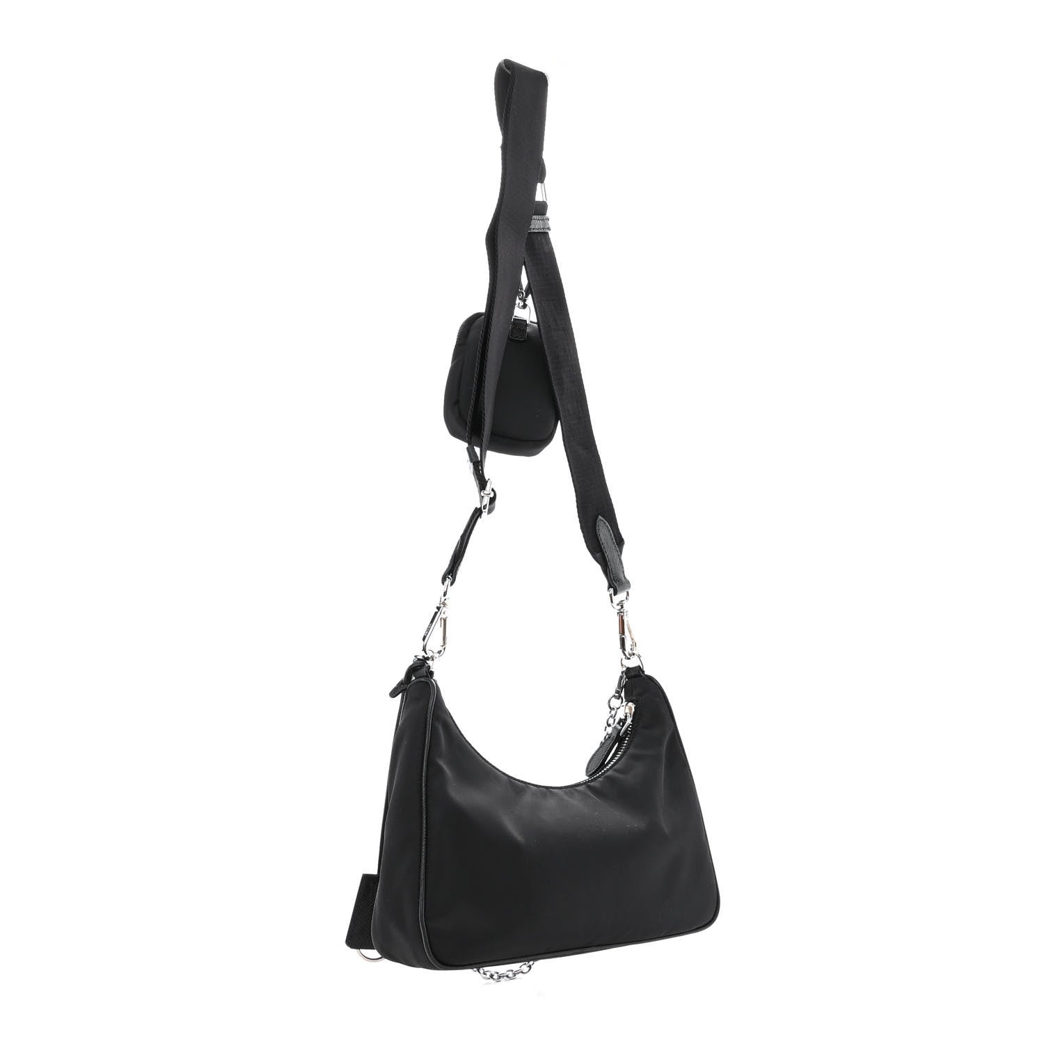 Prada Re-Nylon Saffiano Re-Edition 2005 Shoulder Bag Black 3 of 13