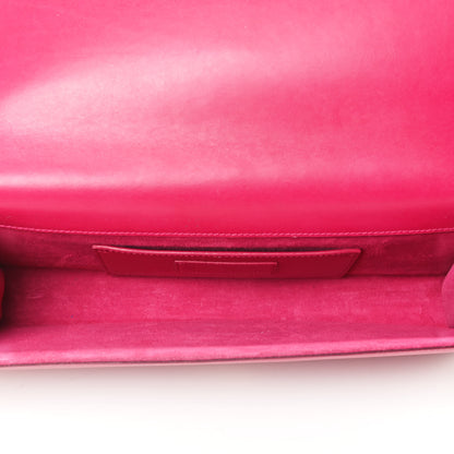 Saint Laurent Calfskin Classic Monogram Tassel Clutch Fuchsia 4 of 4