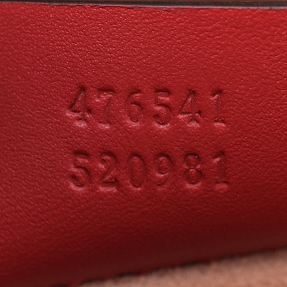 Gucci Calfskin Sylvie Web Small Queen Margaret Top Handle Bag Blue Agata Hibiscus Red Mystic White Sugar Pink 7 of 10