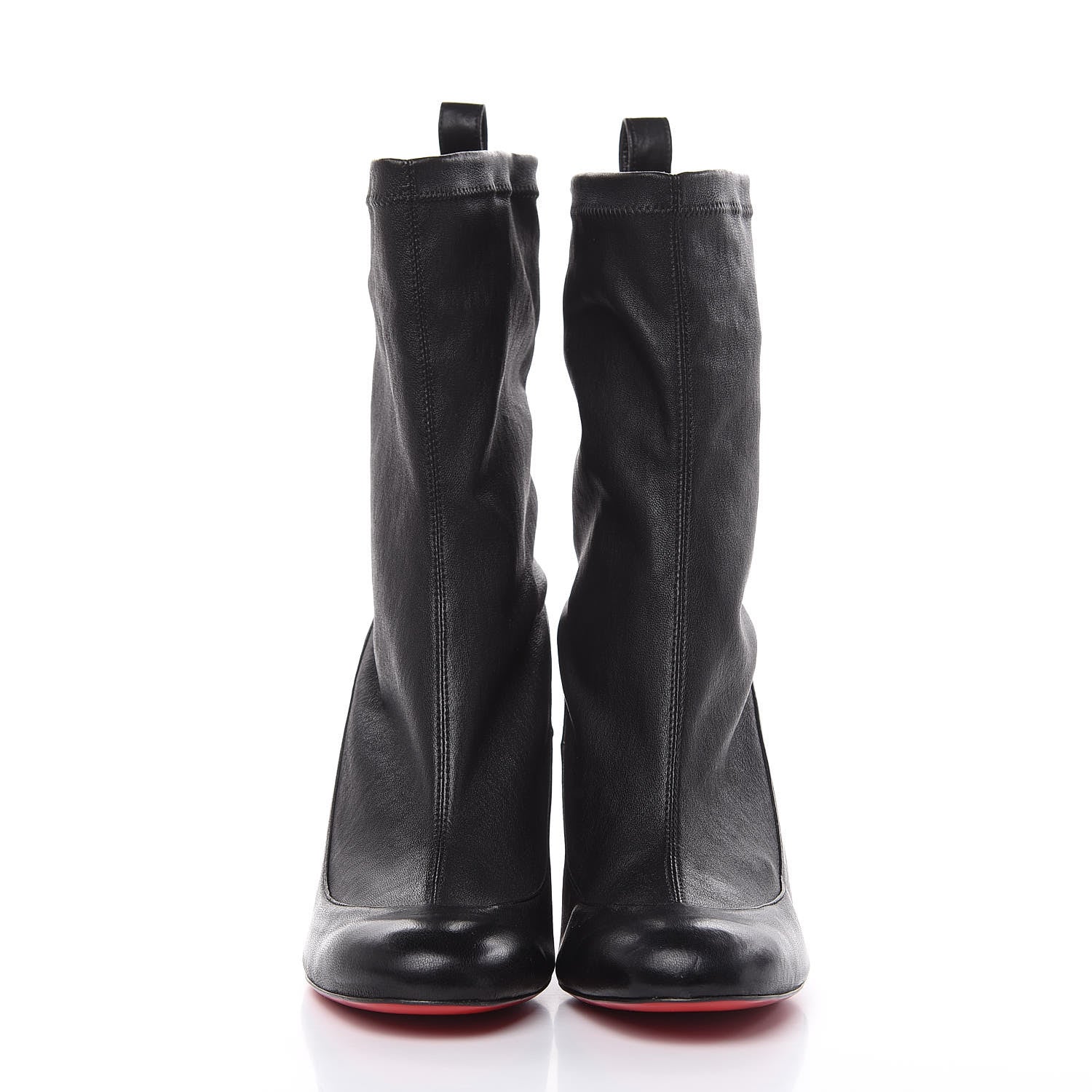 Christian Louboutin Nappa Stretch Gena 85 Bootie 37.5 Black 2 of 10