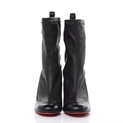 Christian Louboutin Nappa Stretch Gena 85 Bootie 37.5 Black 2 of 10