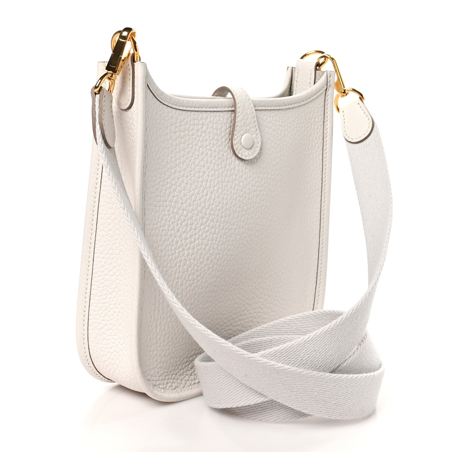 Hermes Taurillon Clemence Amazone Evelyne TPM Gris Pale 3 of 11