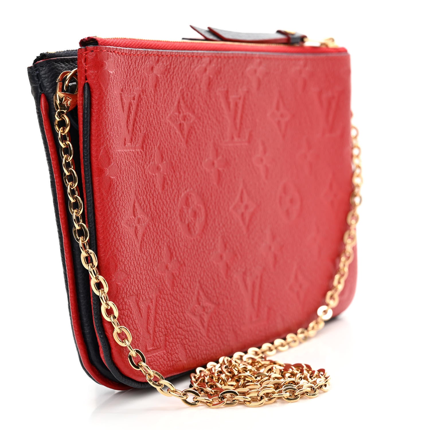 Louis Vuitton Empreinte Double Zip Pochette Marine Rouge 3 of 12