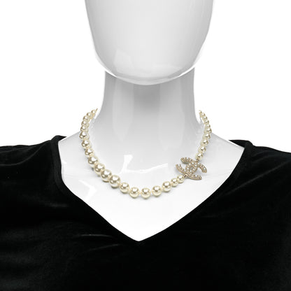 Chanel Pearl CC 100th Anniversary Necklace Light Gold 2 of 5