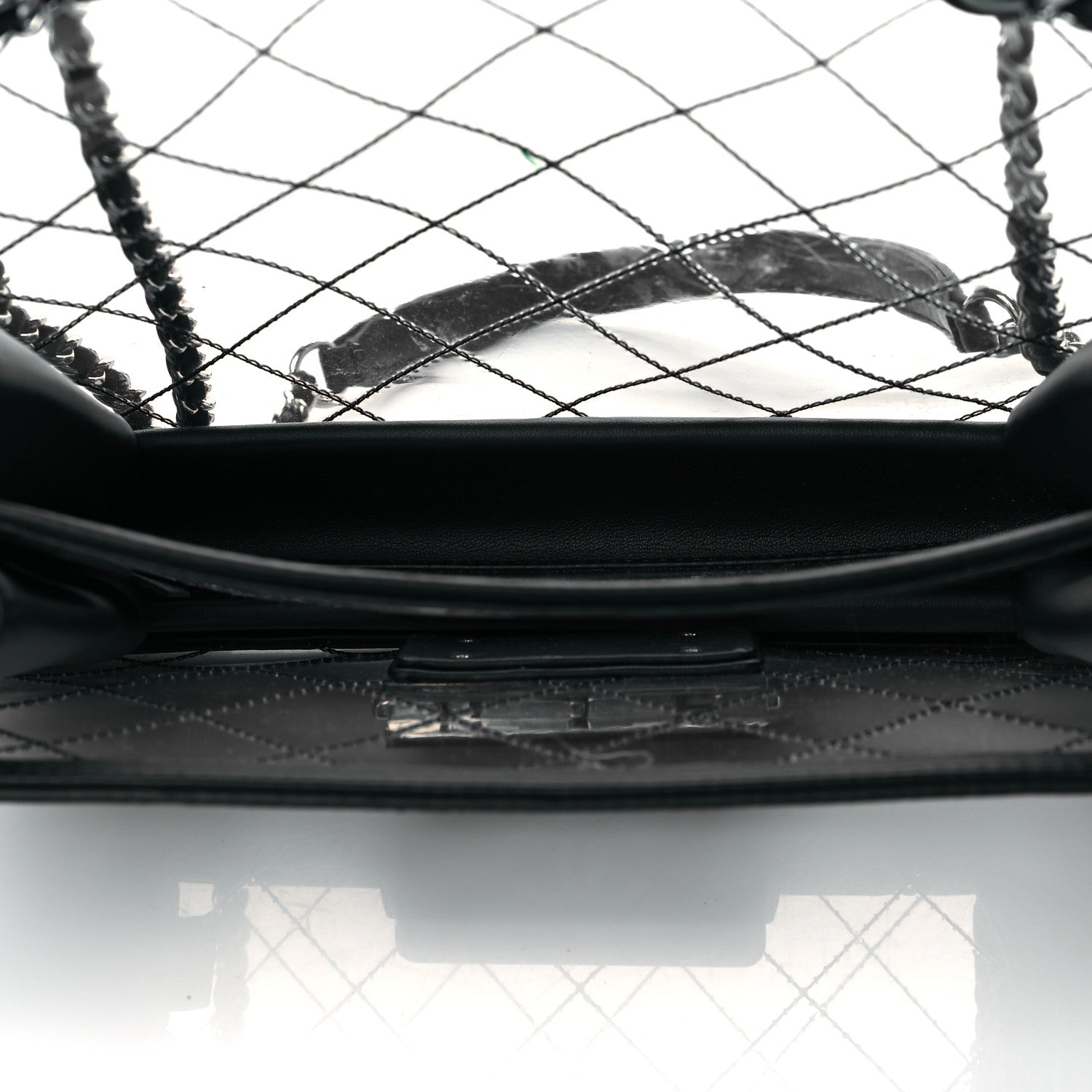 Chanel PVC Lambskin Quilted Mini Beauty Lock Flap Black 5 of 10