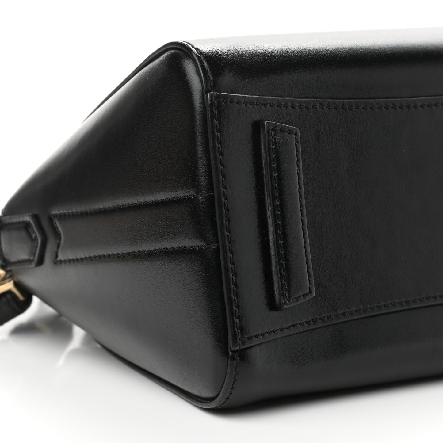 Shiny Lord Calfskin Mini Antigona Black