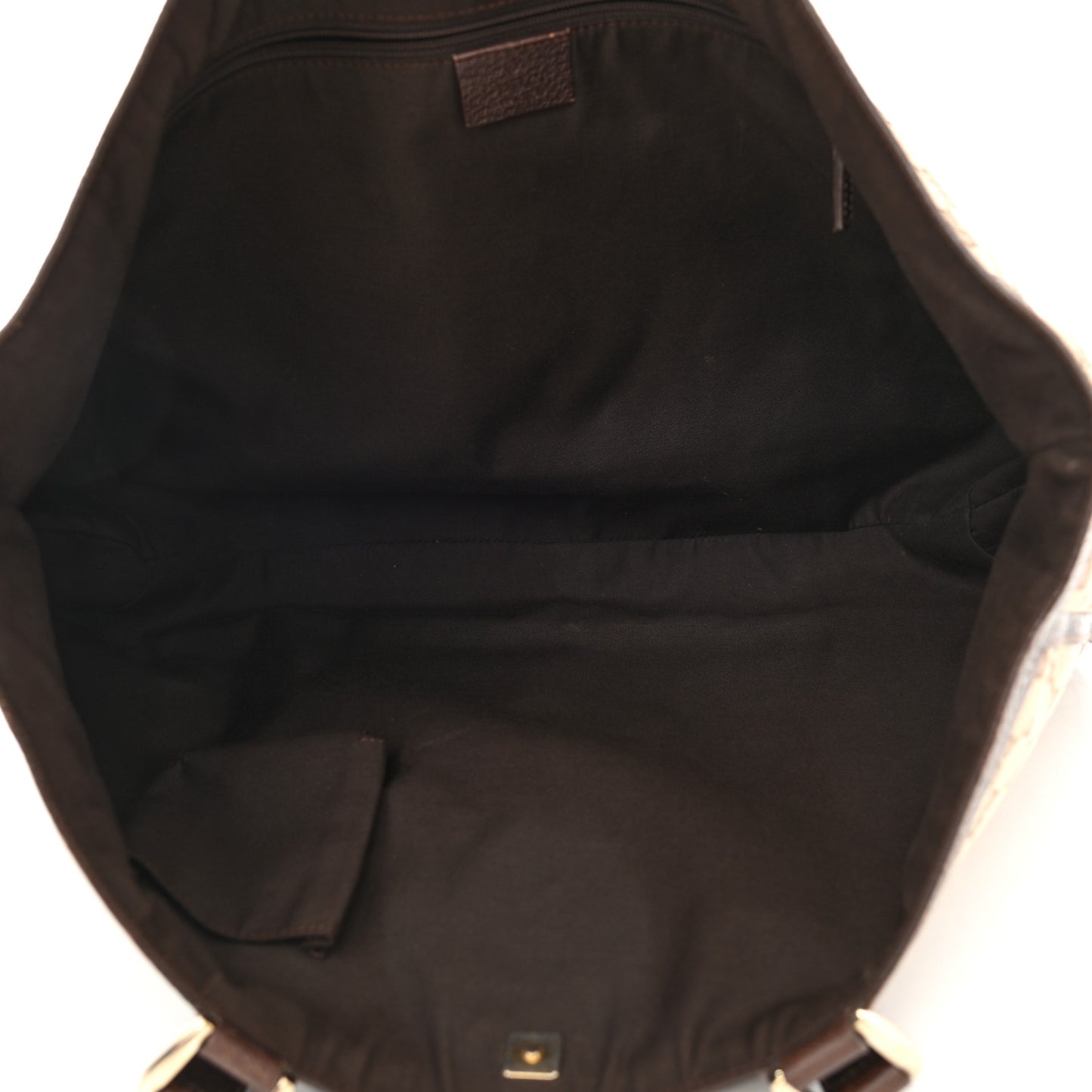 Monogram Large Abbey Tote Dark Brown