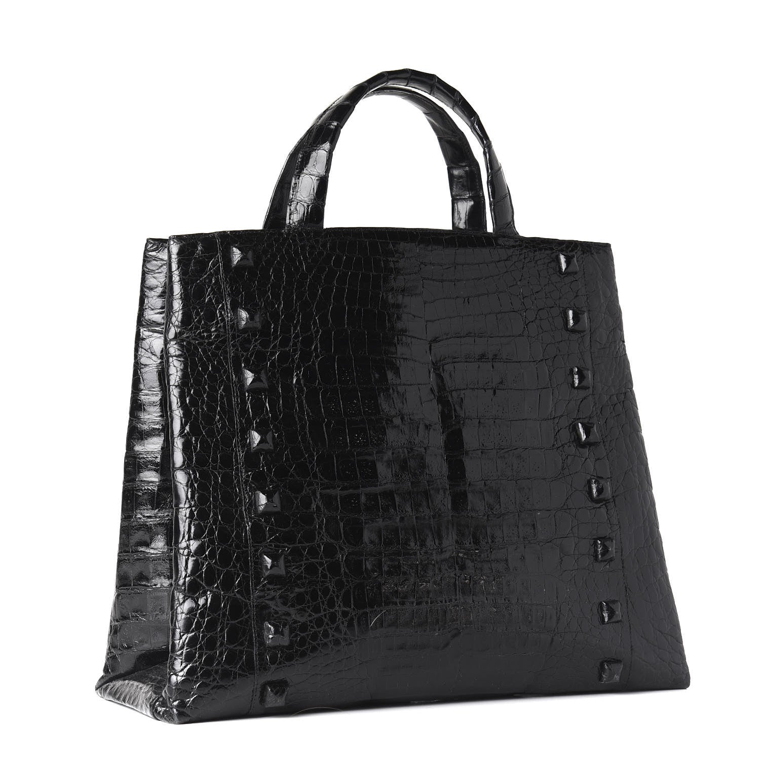 Nancy Gonzalez Crocodile Tote Black 2 of 8