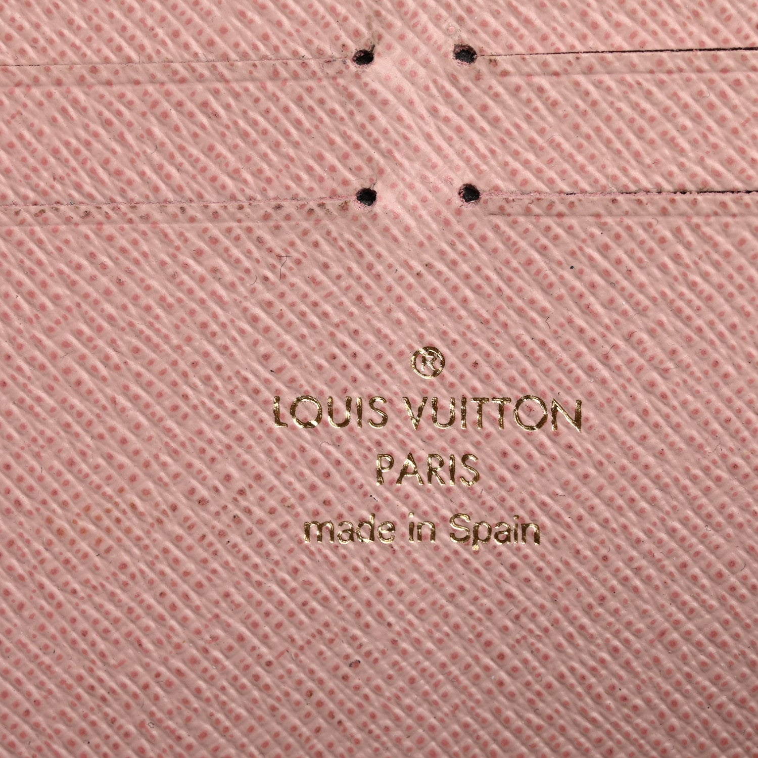 Louis Vuitton Damier Ebene Clemence Wallet Rose Ballerine 6 of 12