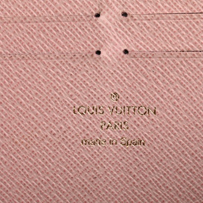 Louis Vuitton Damier Ebene Clemence Wallet Rose Ballerine 6 of 12