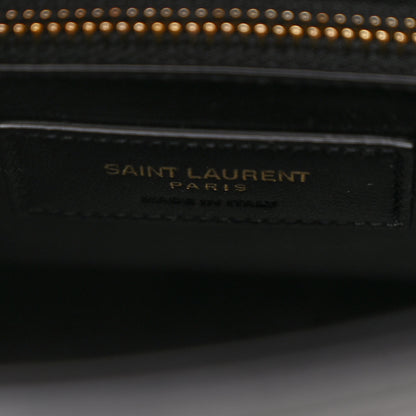 Saint Laurent Shiny Calfskin Le Fermoir Top Handle Bag Small Black 6 of 13