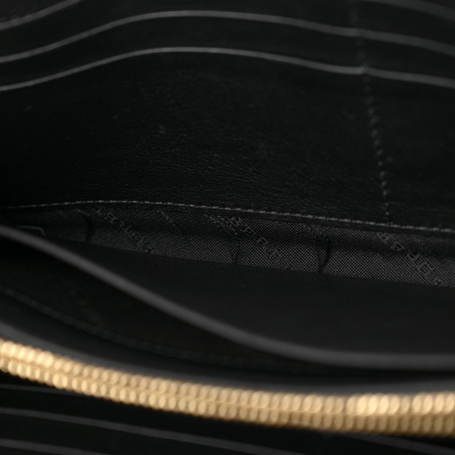 Burberry Calfskin House Check Henley Wallet On Chain Black 10 of 14