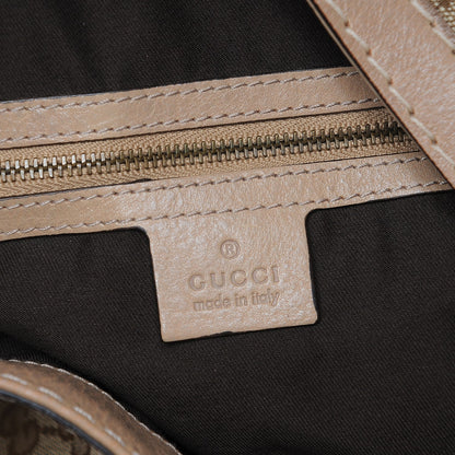 Gucci Monogram Large Jockey Hobo Beige 6 of 7