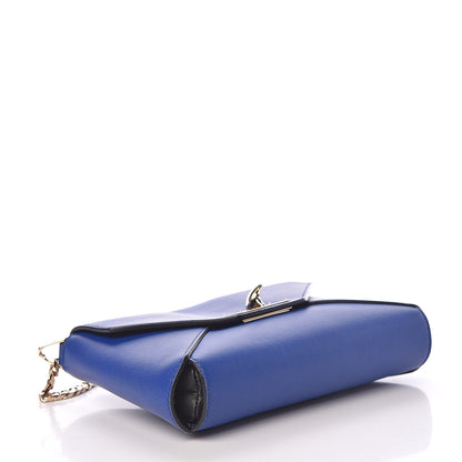 Givenchy Lambskin Medium Shark Lock Envelope Shoulder Bag Blue 4 of 15