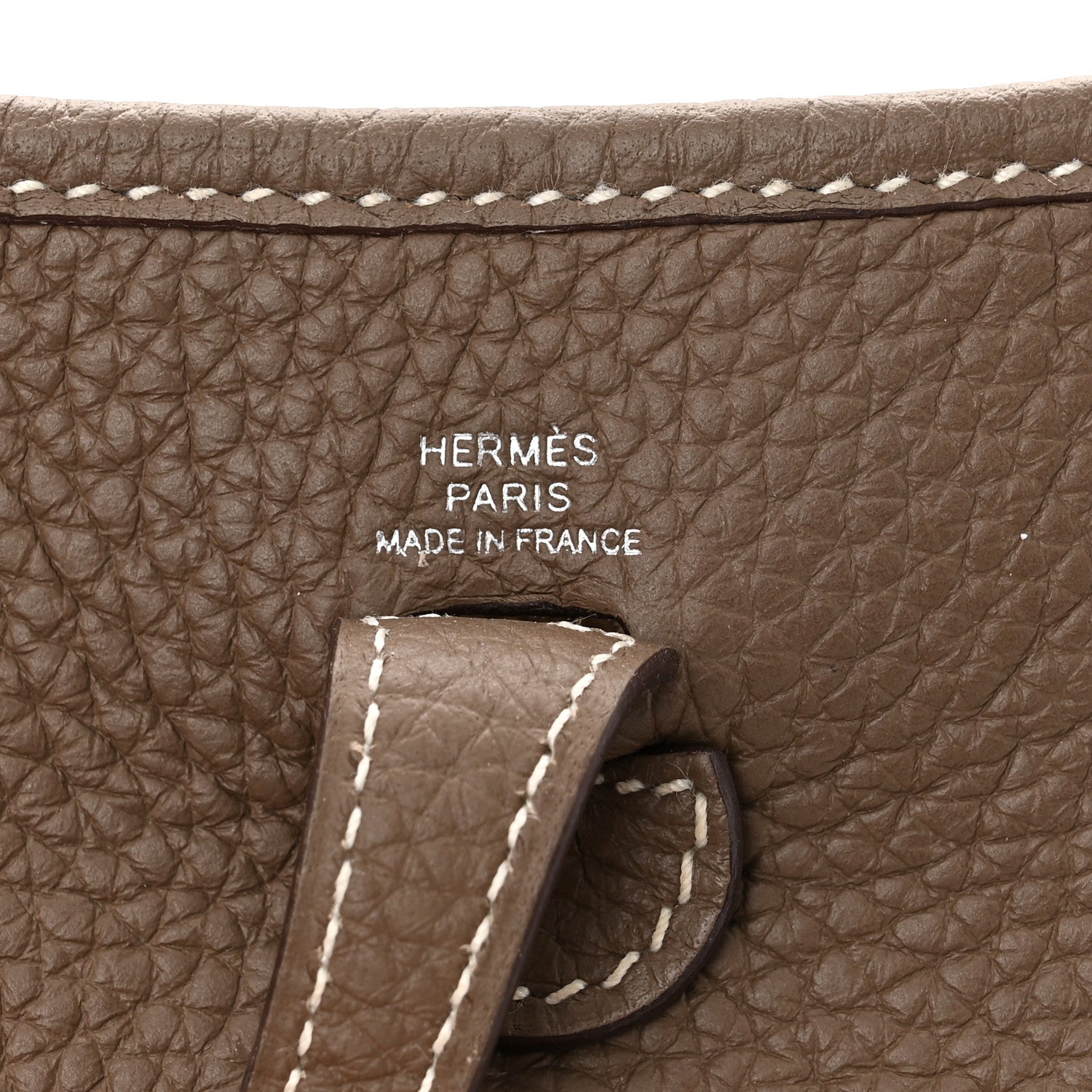 Hermes Taurillon Clemence Amazone Evelyne TPM Etoupe Bleu Indigo 7 of 11