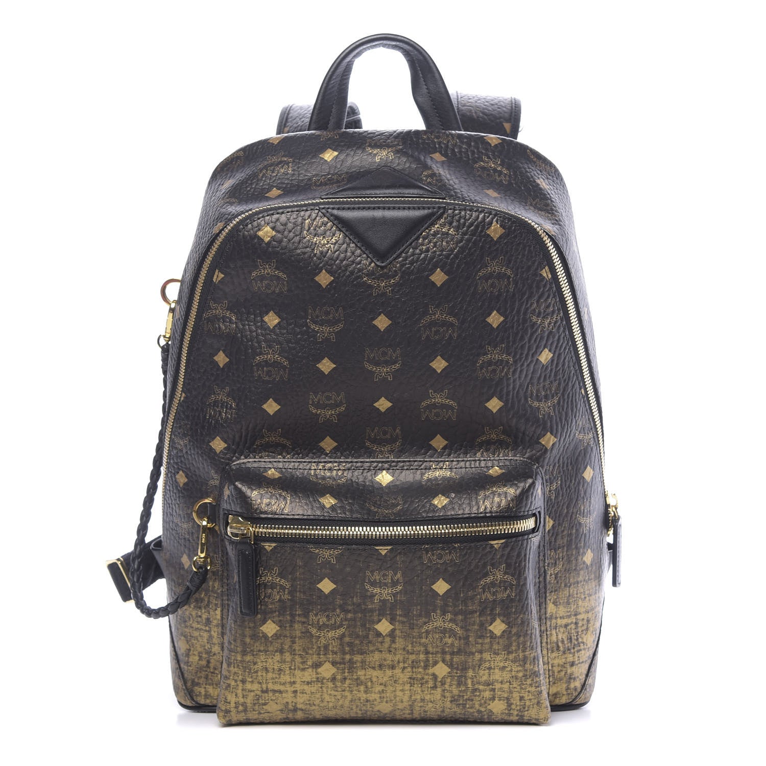 MCM Gradation Visetos Medium Backpack Black Gold 1 of 11