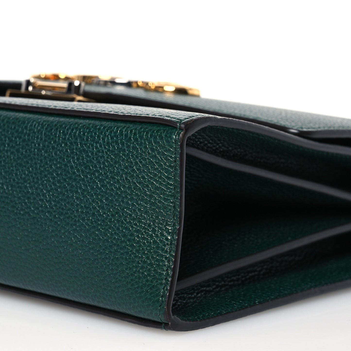 Grainy Calfskin Small Zumi Shoulder Bag Vintage Green