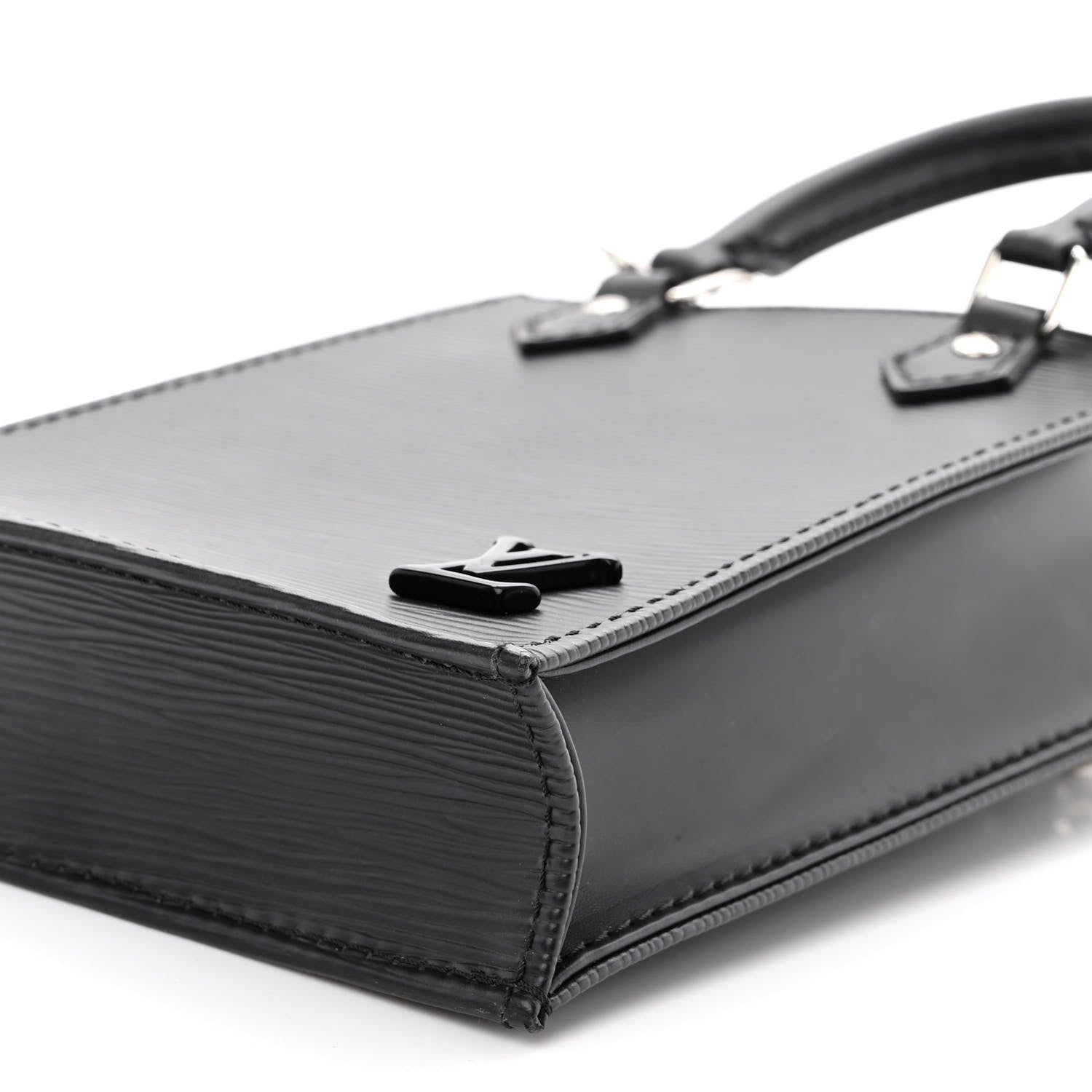 Louis Vuitton Epi Petit Sac Plat Black 9 of 9