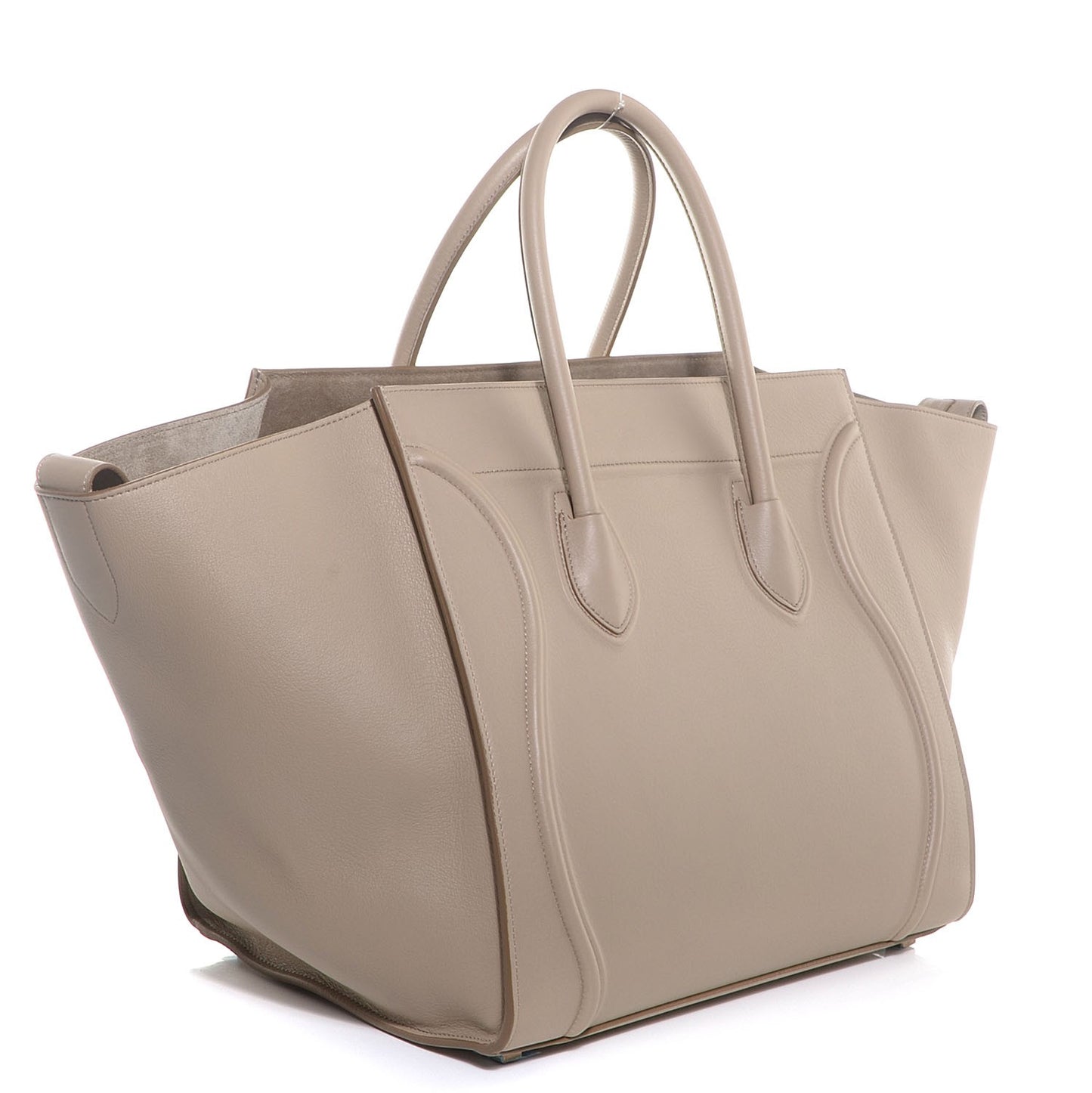 Supple Calfskin Medium Phantom Luggage Beige