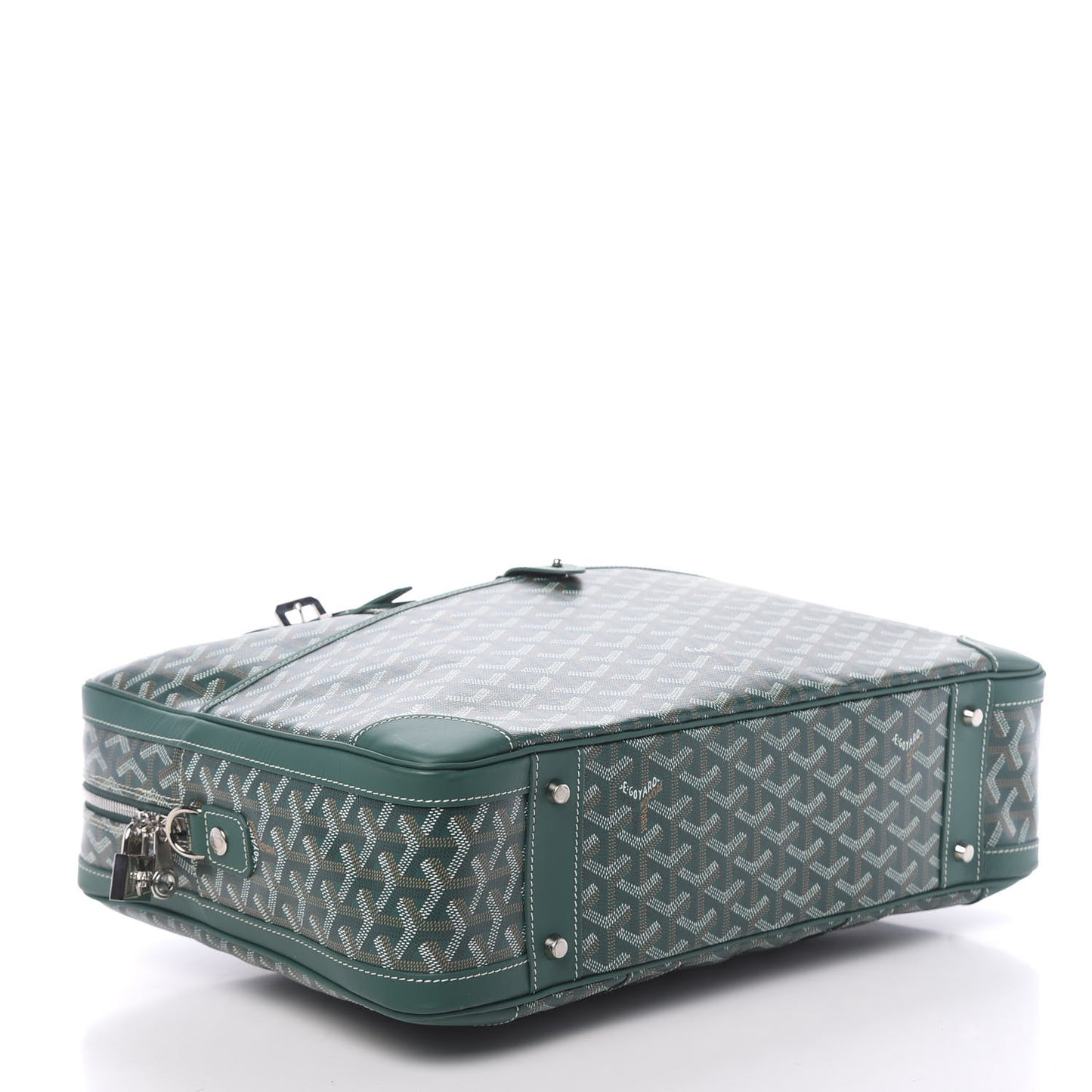 Goyardine Ambassade MM Briefcase Green
