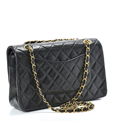 Chanel Lambskin Quilted Medium Double Flap Black 3 of 17