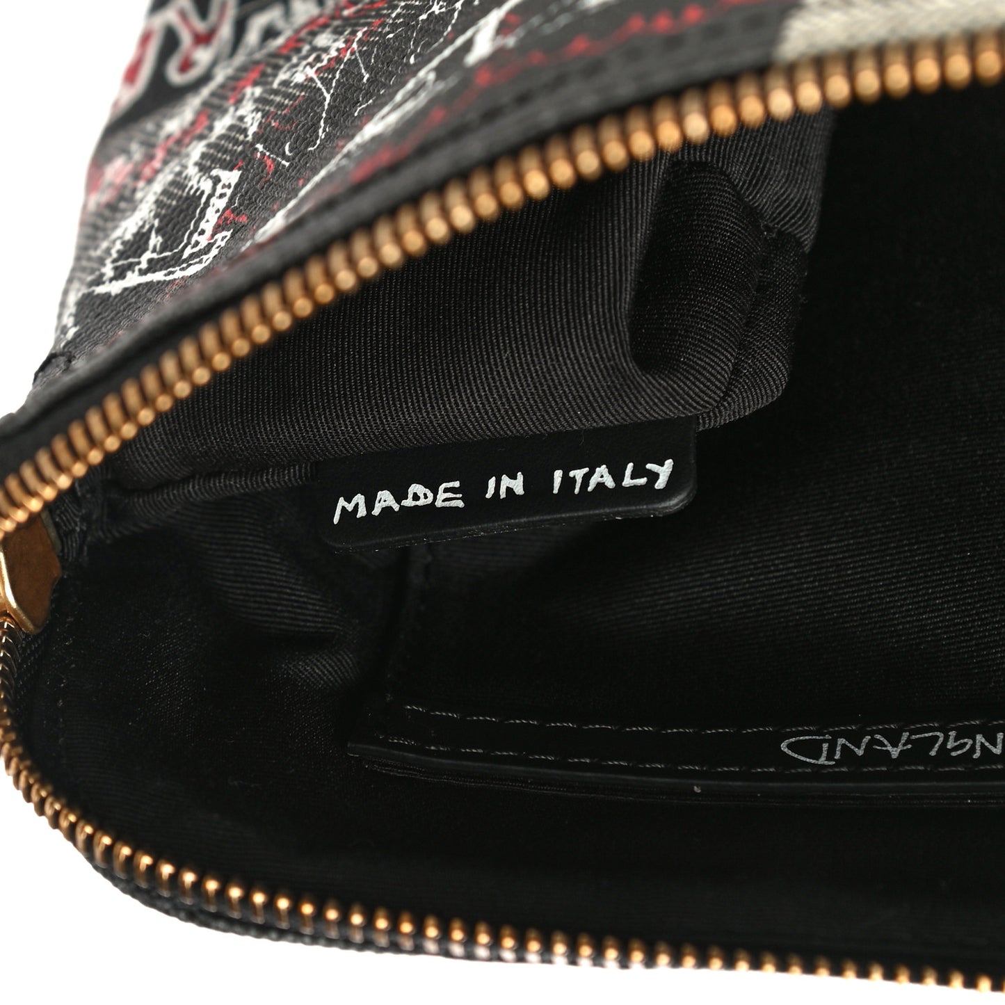 Coated Canvas Mega Check Sketchbook Doodle Pouch Black