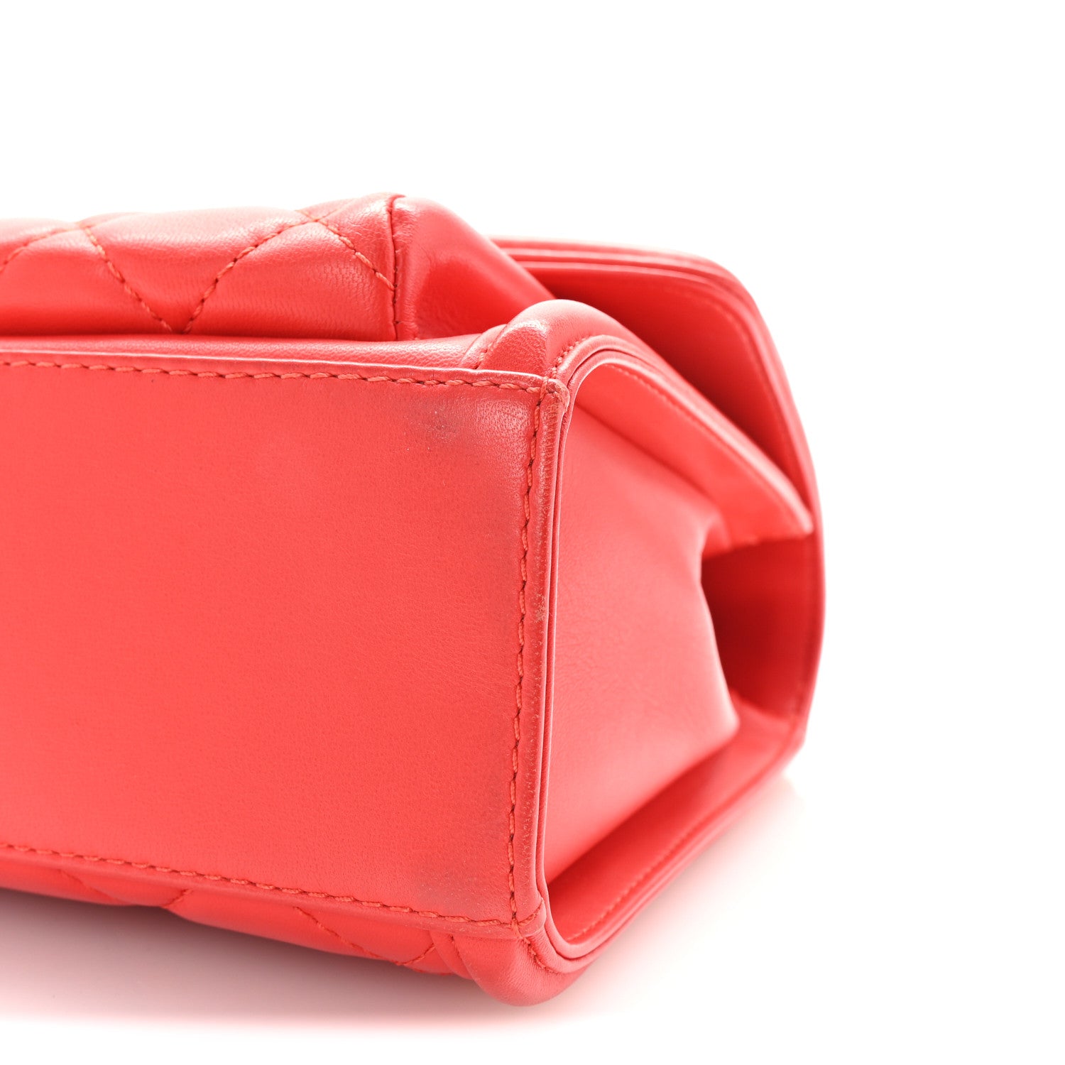 Chanel Lambskin Quilted Large Geometric Flap Red 10 of 10