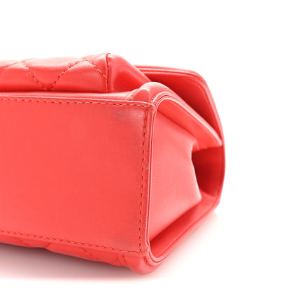 Chanel Lambskin Quilted Large Geometric Flap Red 10 of 10