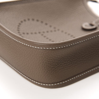 Hermes Taurillon Clemence Amazone Evelyne TPM Etoupe Bleu Indigo 6 of 10