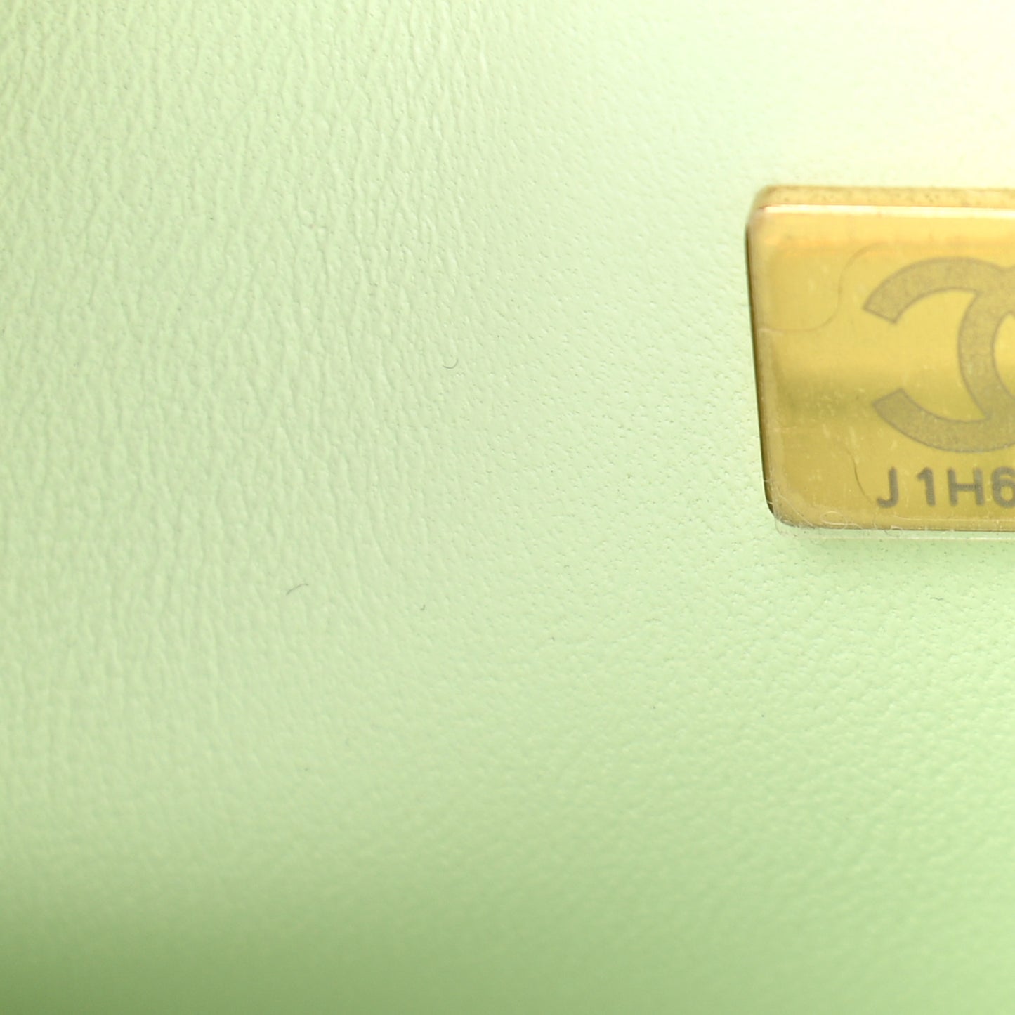 Caviar Quilted Small Double Flap Light Green