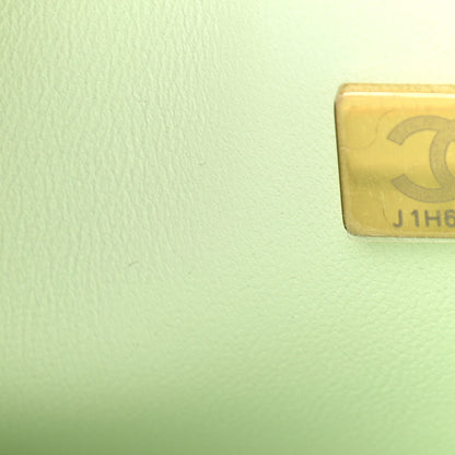 Chanel Caviar Quilted Small Double Flap Light Green 6 of 11
