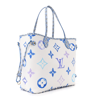 Louis Vuitton Monogram Giant By The Pool 2.0 Neverfull MM Blue 4 of 11