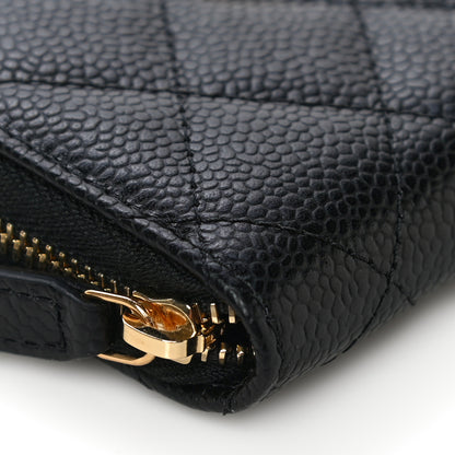 Chanel Caviar Quilted Classic Zipped Coin Purse Black 9 of 12