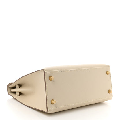 Hermes Epsom Kelly Sellier 25 Craie 4 of 12