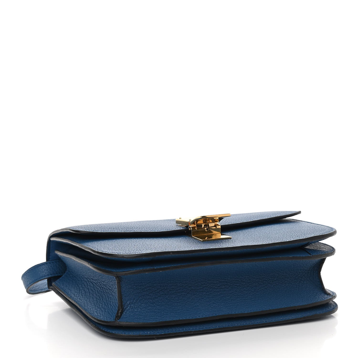 Celine Goatskin Medium Classic Box Flap Bag Deepsea 4 of 10