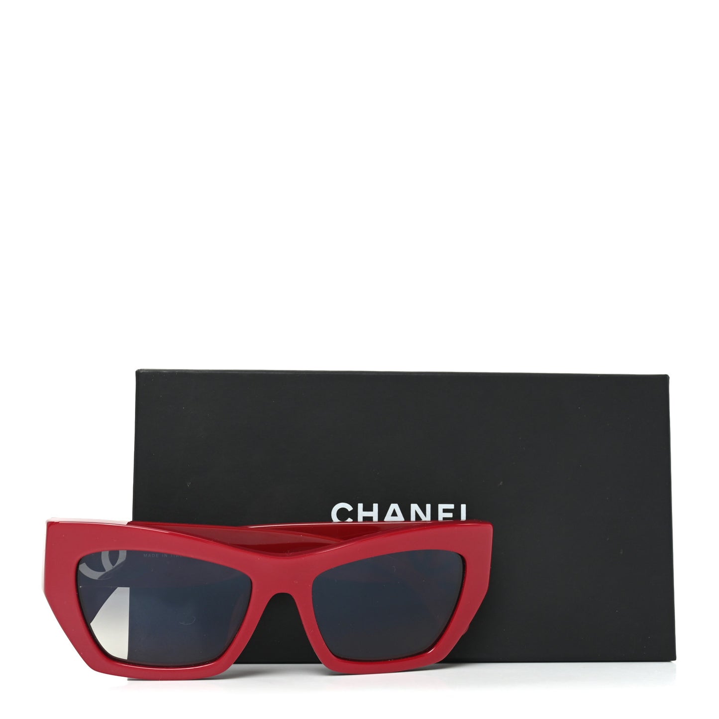 Acetate Cat Eye Sunglasses 5527-A Red