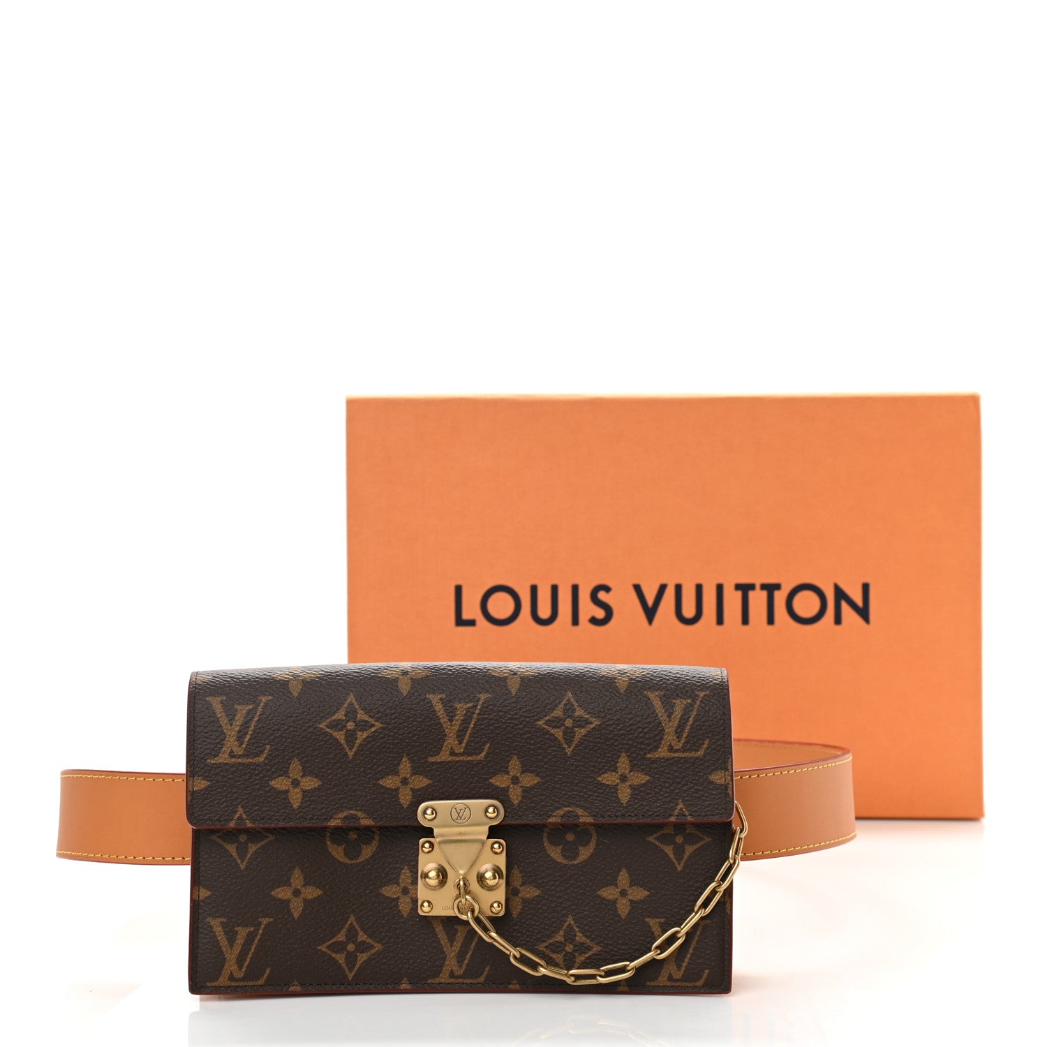 Louis Vuitton Monogram S Lock Belt Pouch MM 25 of 25
